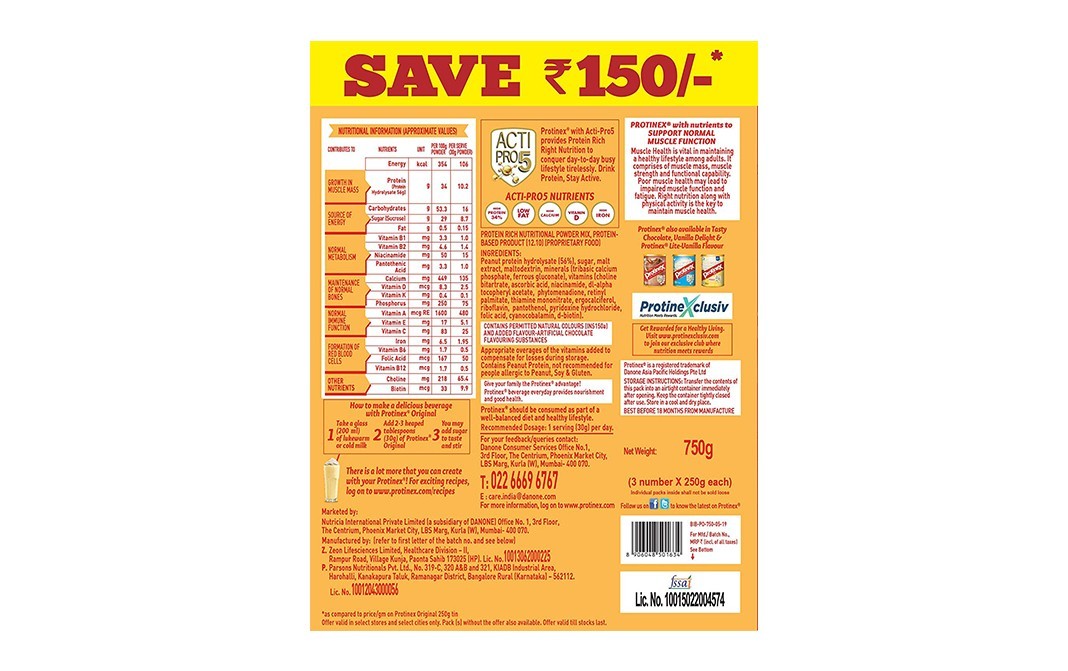 Protinex Original    Pack  750 grams